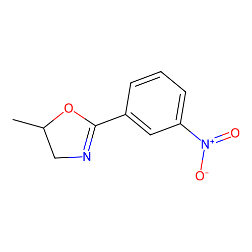 5-Methyl-2-(3-nitrophenyl)-4,5-dihydro-1,3-oxazole structure