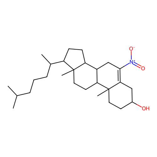 6-Nitrocholest-5-en-3-ol structure