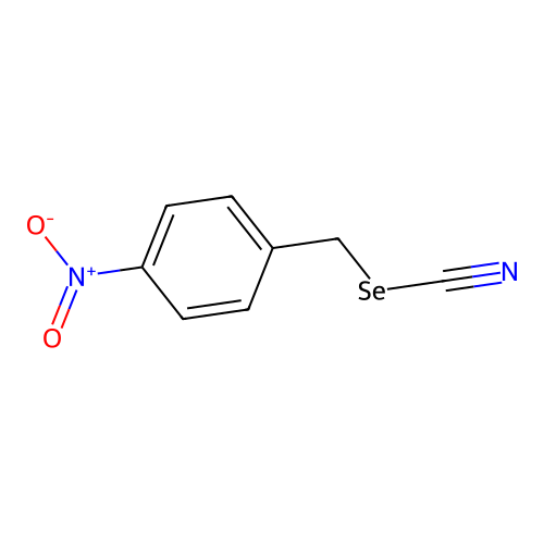 Selenocyanic acid, (4-nitrophenyl)methyl ester structure