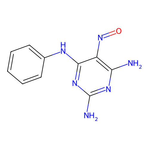 2,4,6-Pyrimidinetriamine, 5-nitroso-N4-phenyl- structure