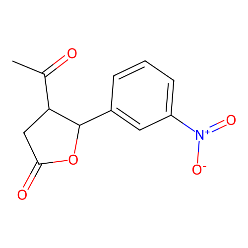4-Acetyl-5-(3-nitrophenyl)oxolan-2-one structure