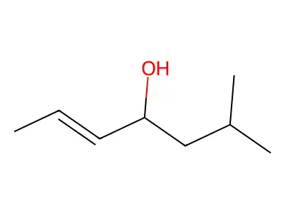 6-methylhept-2-en-4-ol structure