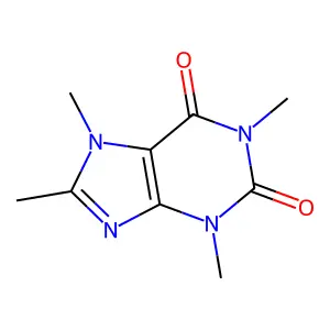 3,7-Dihydro-1,3,7,8-tetramethyl-1H-purine-2,6-dione structure