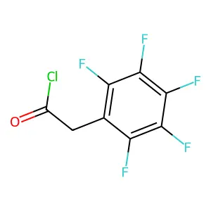 (2,3,4,5,6-Pentafluorophenyl)acetyl chloride structure