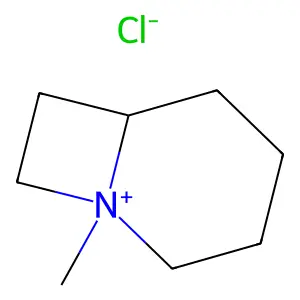 1-Azoniabicyclo(4.2.0)octane, 1-methyl-, chloride (1:1) structure