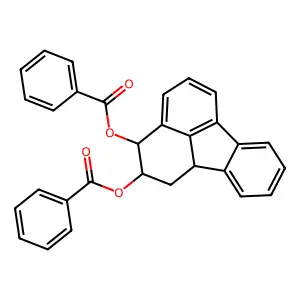 2alpha,3beta,10bbeta-Tetrahydro-2,3-fluoranthenediol dibenzoate structure