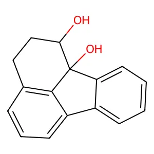 2,3-Dihydro-1,10b(1H)-fluoranthenediol structure