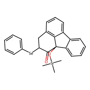 trans-2-(phenylseleno)-3,10b-dihydro-1(2H)-fluoranthenone structure