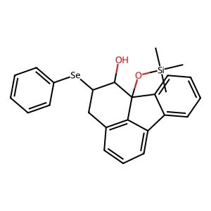 2-(Phenylseleno)-1alpha,2alpha,3,10bbeta-tetrahydro-1-fluoranthenol structure