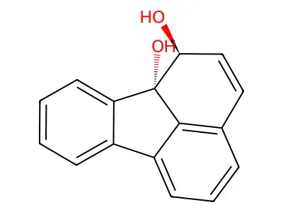 trans-1,10b-Dihydroxy-1-hydrofluoranthene structure
