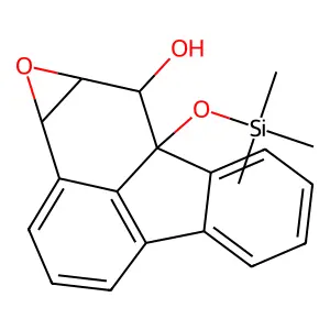 5a-((Trimethylsilyl)oxy)-3balpha,4aalpha,5beta,5aalpha-tetrahydrofluorantheno(2,3-b)oxiren-5-ol structure