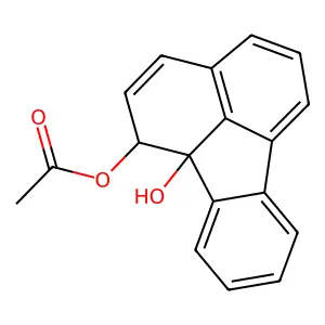 trans-1,10b(1H)-Fluoranthenediol 1-acetate structure