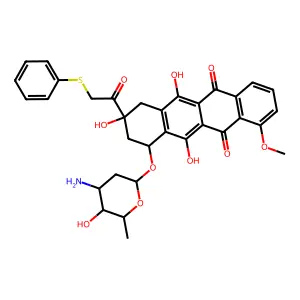 14-Phenyl-14-thiaadriamycin structure