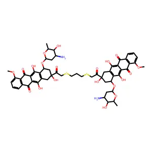 S,S-双(柔红霉素-14-基)丙烷-1,2-二硫醇 structure