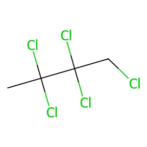 1,2,2,3,3-Pentachlorobutane structure