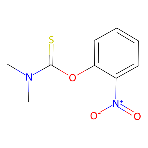 O-(2-nitrophenyl) N,N-dimethylcarbamothioate structure
