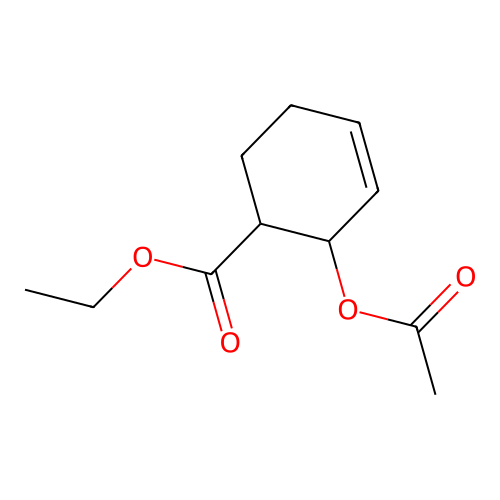 Ethyl 2-acetyloxycyclohex-3-ene-1-carboxylate structure