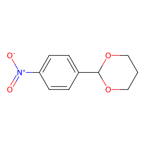 2-(4-Nitrophenyl)-1,3-dioxane structure