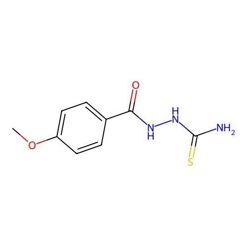 N-(carbamothioylamino)-4-methoxybenzamide structure