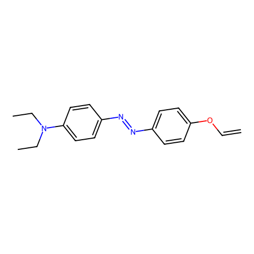 Diethyl{4-[(4-vinyloxyphenyl)diazenyl]phenyl}amine structure