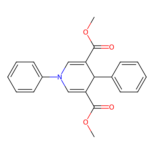 Dimethyl 1,4-diphenyl-1,4-dihydropyridine-3,5-dicarboxylate structure