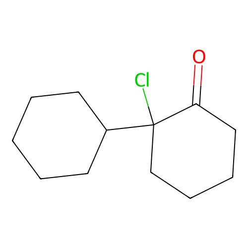 2-Chloro-2-cyclohexylcyclohexanone structure