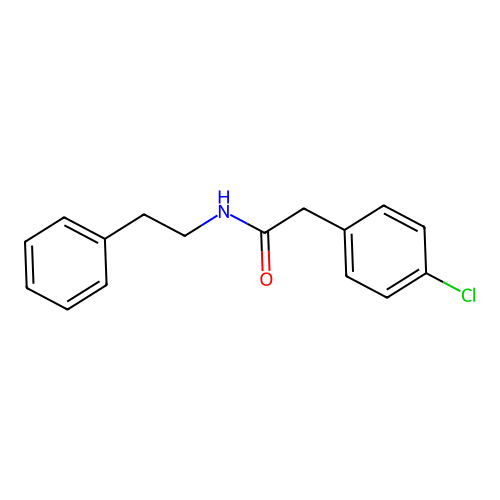 2-(4-chlorophenyl)-N-(2-phenylethyl)acetamide structure