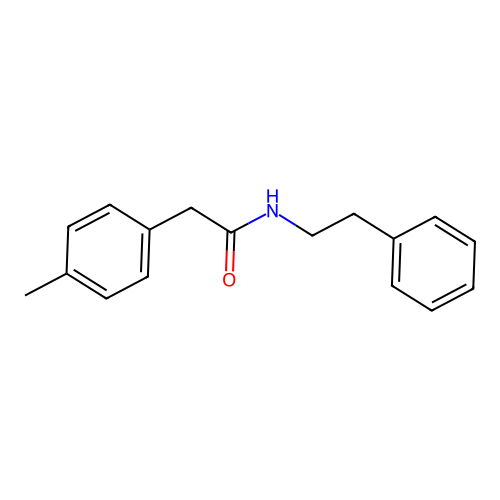 2-(4-methylphenyl)-N-(2-phenylethyl)acetamide structure