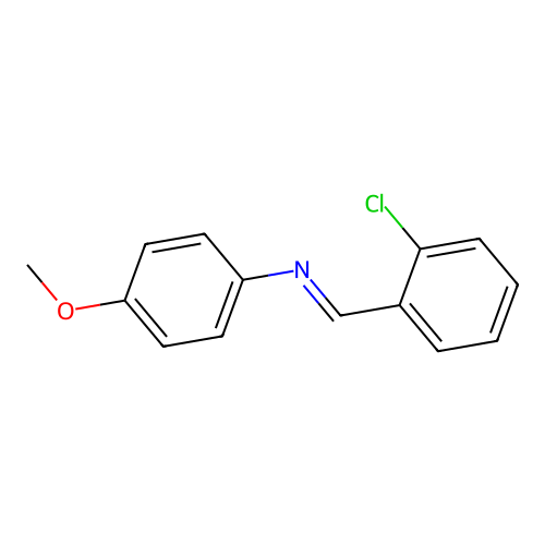 N-(2-Chlorobenzylidene)-4-anisidine structure