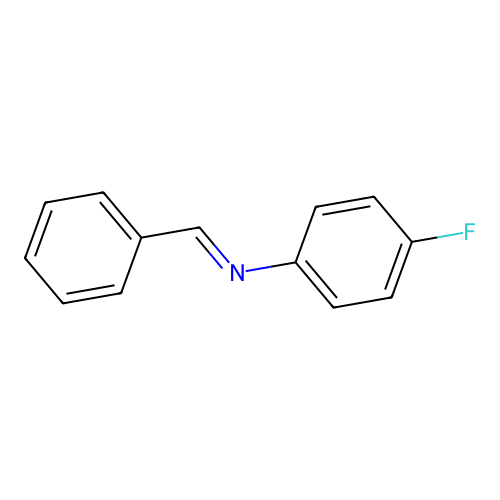Benzenamine, 4-fluoro-N-(phenylmethylene)- structure