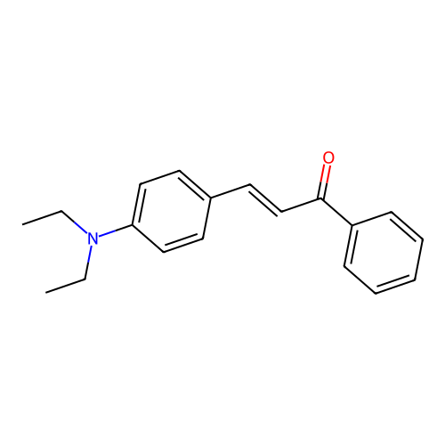 3-[4-(Diethylamino)phenyl]-1-phenylprop-2-en-1-one structure