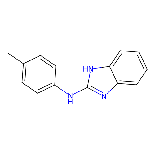 N-(4-methylphenyl)-1H-benzimidazol-2-amine structure