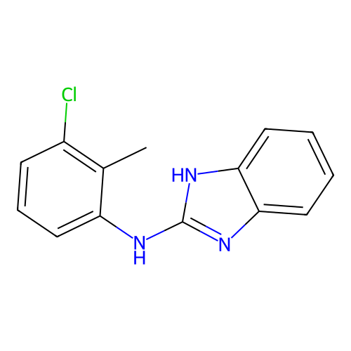 N-(3-chloro-2-methylphenyl)-1H-benzimidazol-2-amine structure