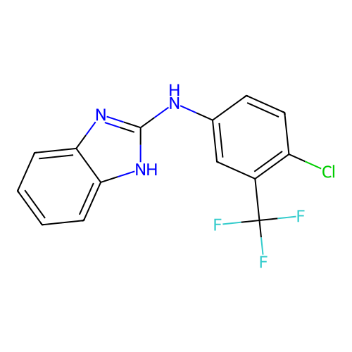 N-(Benzimidazol-2-yl)-4-chloro-3-(trifluoromethyl)aniline structure