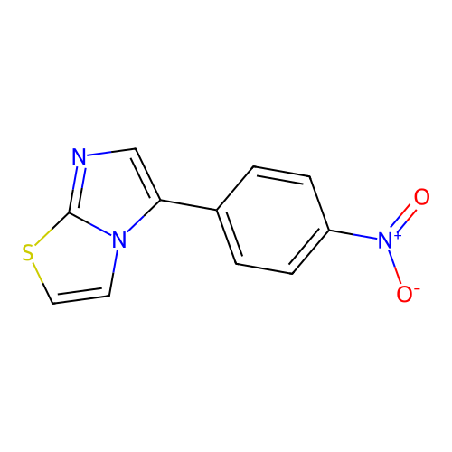 5-(4-Nitrophenyl)imidazo[2,1-b][1,3]thiazole structure