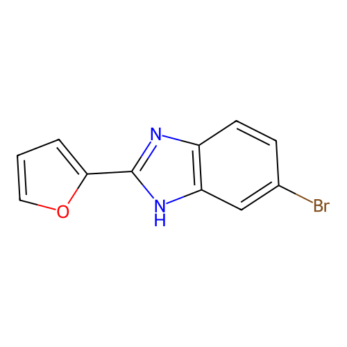 1H-Benzimidazole, 6-bromo-2-(2-furanyl)- structure