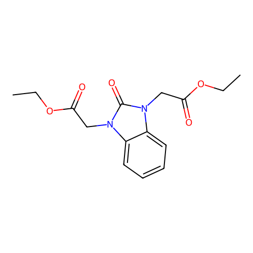 diethyl 2,2'-(2-oxo-1H-benzimidazole-1,3(2H)-diyl)diacetate structure