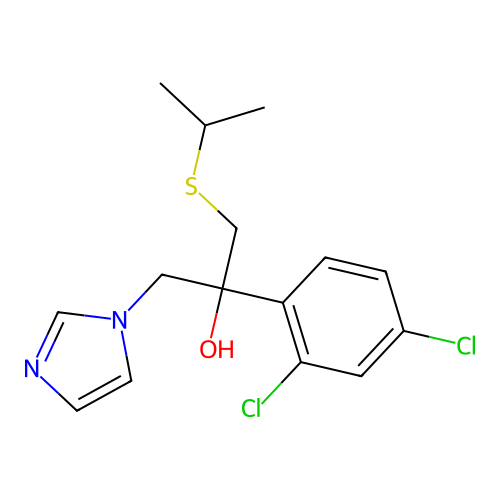 2-(2,4-Dichlorophenyl)-1-(imidazol-1-yl)-3-(isopropylthio)-2-propanol structure