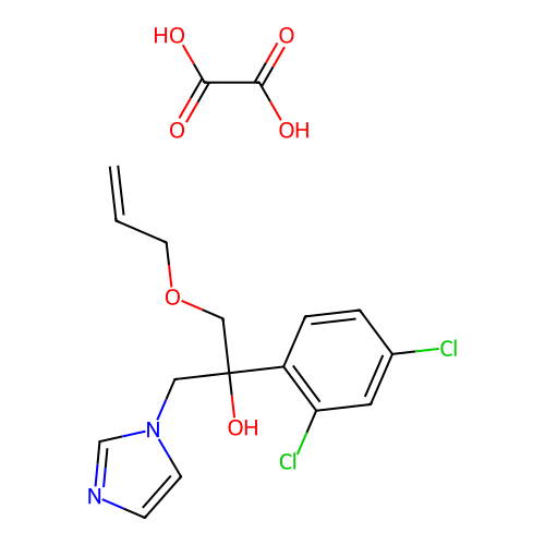 3-Allyloxy-2-(2,4-dichlorophenyl)-1-(imidazol-1-yl)-2-propanol oxalate structure