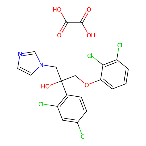 2-(2,4-Dichlorophenyl)-3-(2,3-dichlorophenoxy)-1-(imidazol-1-yl)-2-propanol oxalate structure