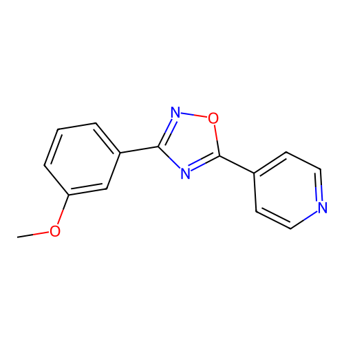 3-(3-Methoxyphenyl)-5-pyridin-4-yl-1,2,4-oxadiazole structure