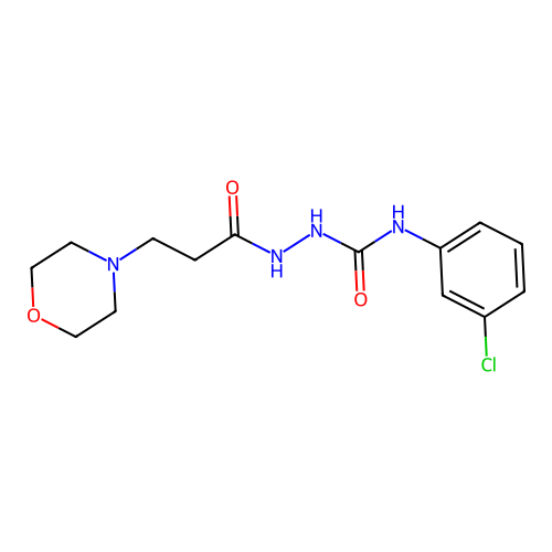 1-(3-Chlorophenyl)-3-(3-morpholin-4-ylpropanoylamino)urea structure