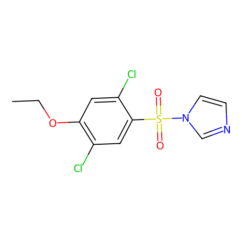 1-(2,5-Dichloro-4-ethoxyphenyl)sulfonylimidazole structure