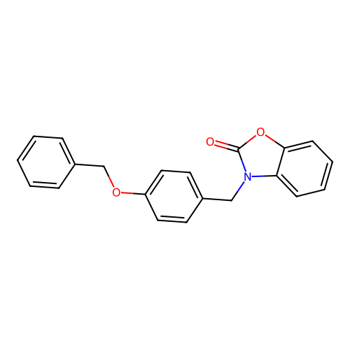3-(4-(benzyloxy)benzyl)benzo[d]oxazol-2(3H)-one structure
