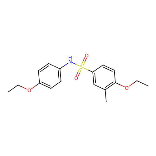 4-ethoxy-N-(4-ethoxyphenyl)-3-methylbenzenesulfonamide structure