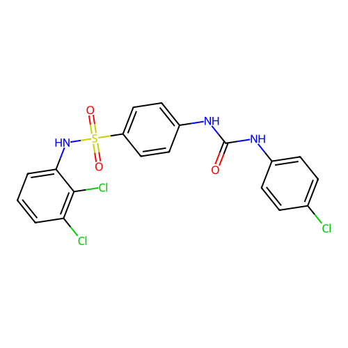 1-(4-Chlorophenyl)-3-[4-[(2,3-dichlorophenyl)sulfamoyl]phenyl]urea structure