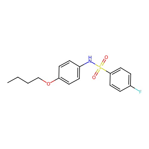 (4-Butoxyphenyl)[(4-fluorophenyl)sulfonyl]amine structure