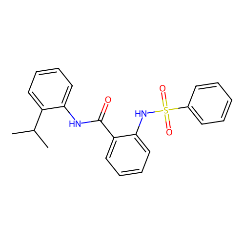 2-(benzenesulfonamido)-N-(2-propan-2-ylphenyl)benzamide structure