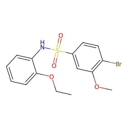 4-bromo-N-(2-ethoxyphenyl)-3-methoxybenzenesulfonamide structure