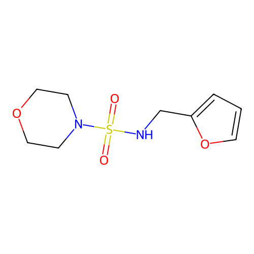 N-(furan-2-ylmethyl)morpholine-4-sulfonamide structure